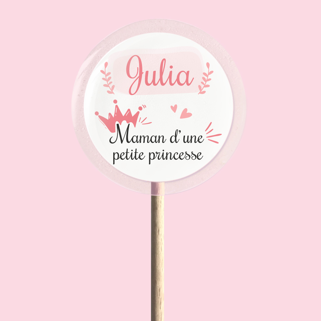 Tétine personnalisée princesse et prénom