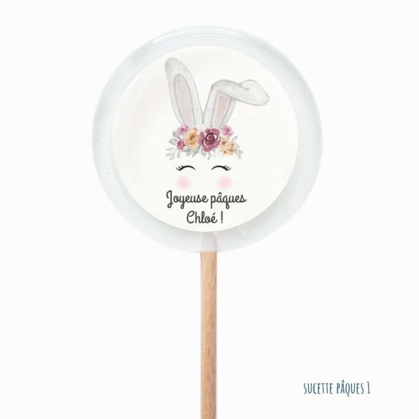 Sucettes personnalisées Joyeuses Pâques – Image 4