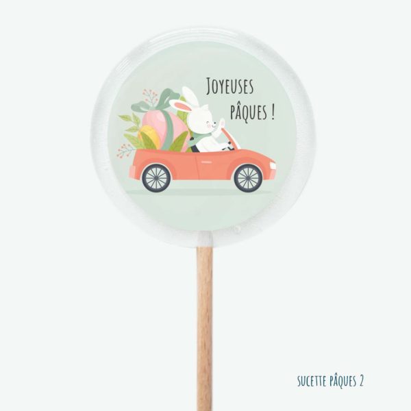 Sucettes personnalisées Joyeuses Pâques – Image 5