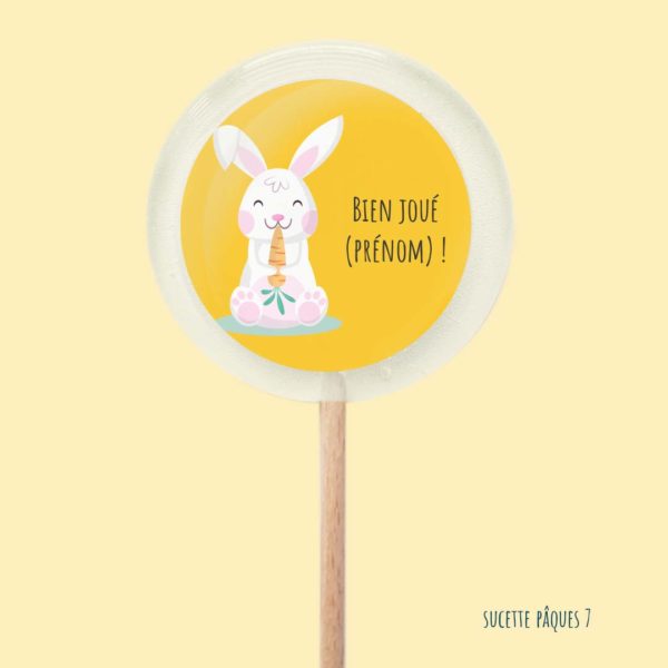 Sucettes personnalisées Joyeuses Pâques – Image 9