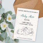 Carte à planter baby shower