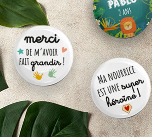 badges personnalisés