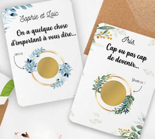 cartes à gratter