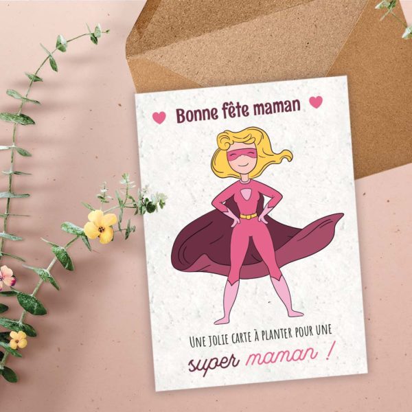 carte a planter bonne fête maman