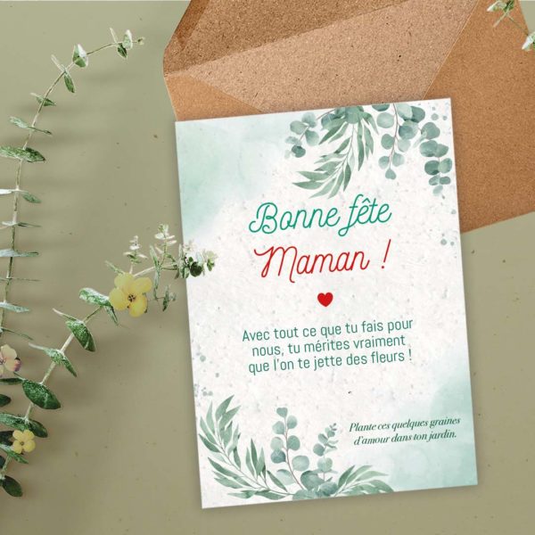 carte a planter bonne fête maman