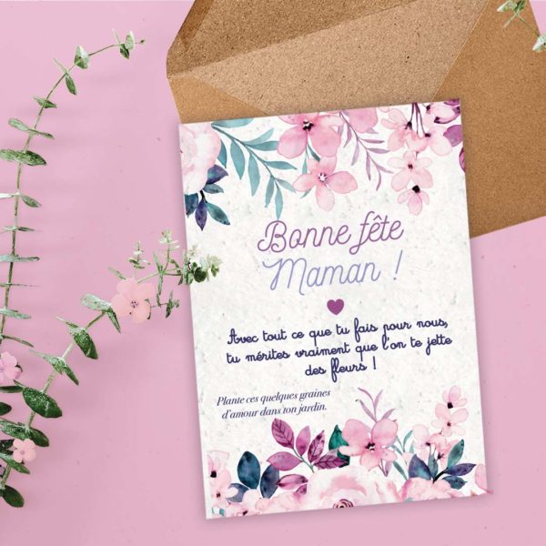 carte a planter bonne fête maman