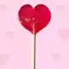 Sucette personnalisée coeur rouge